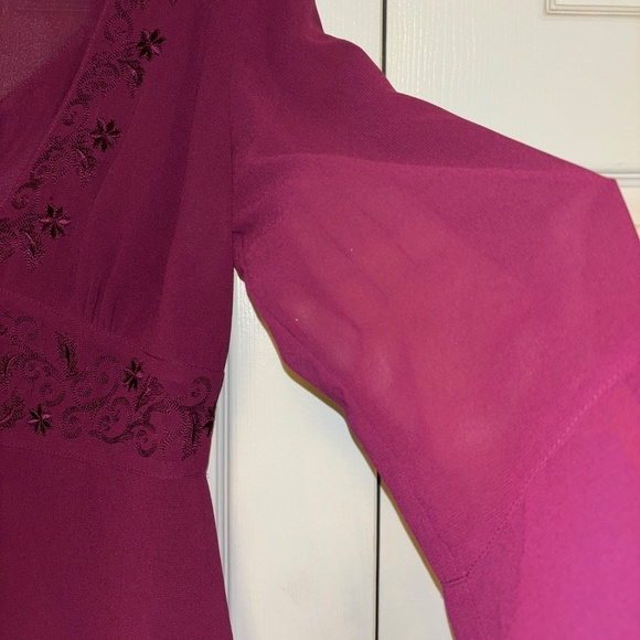 Plaza South size 8 mother of the bride burgundy dress set - Picture 12 of 15